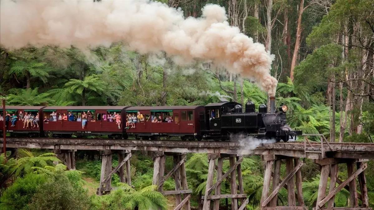 billy steam railway) 吧,它是澳大利亚历史最悠久的蒸汽火车,也是