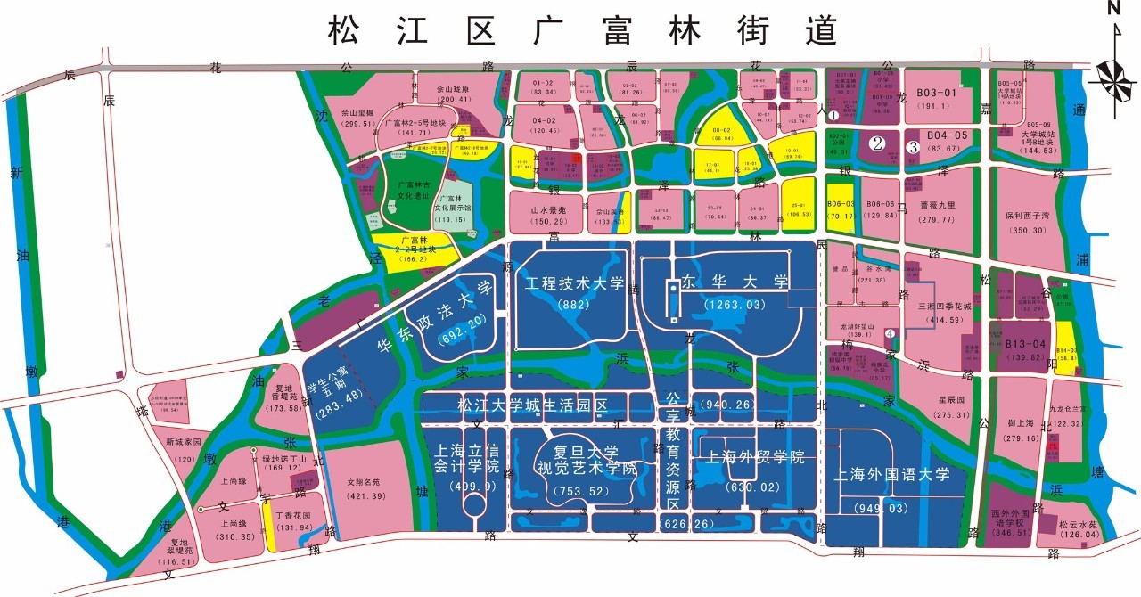 ▼广富林街道区域图(点击可放大查看)微信公众号广富林街道昨天发布