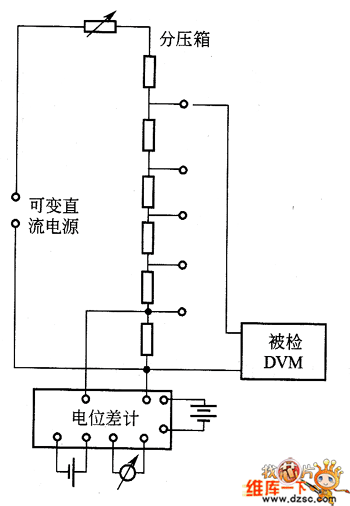 數字電壓表的檢定線路