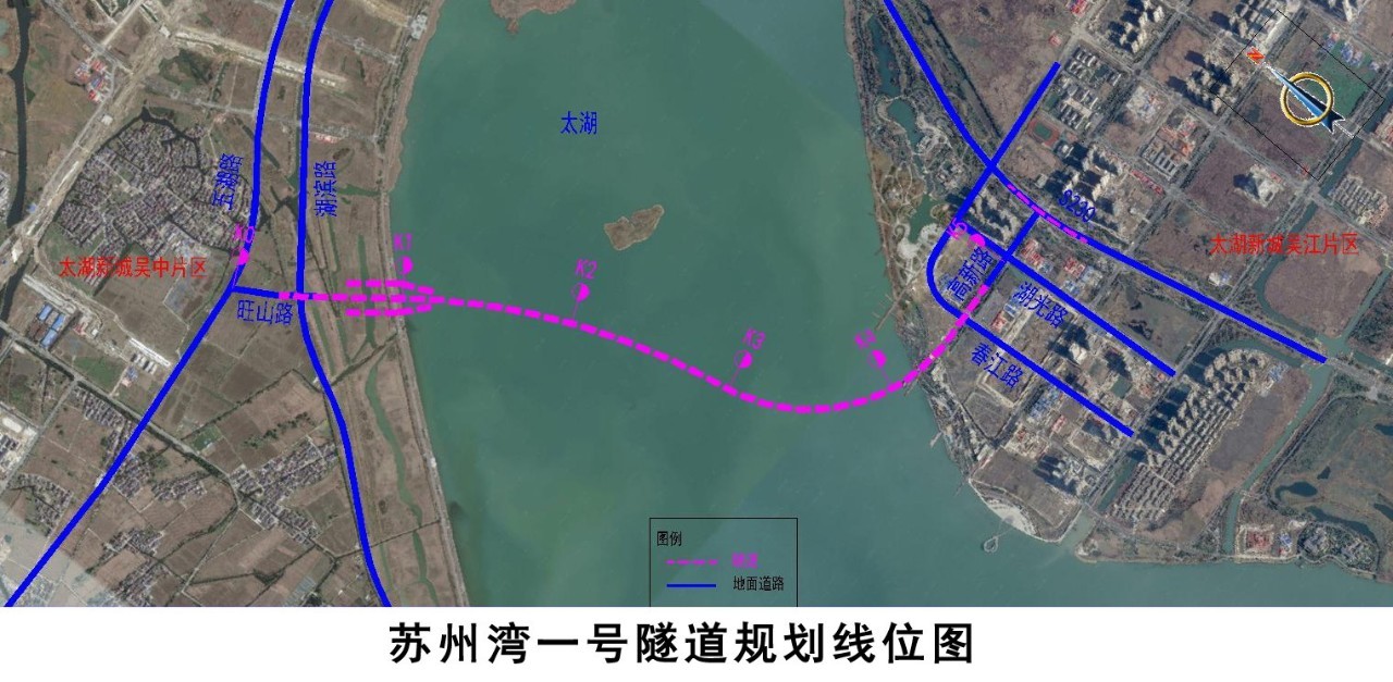 蘇州灣2號隧道工程北接中環西段吳中大道節點,南接吳江