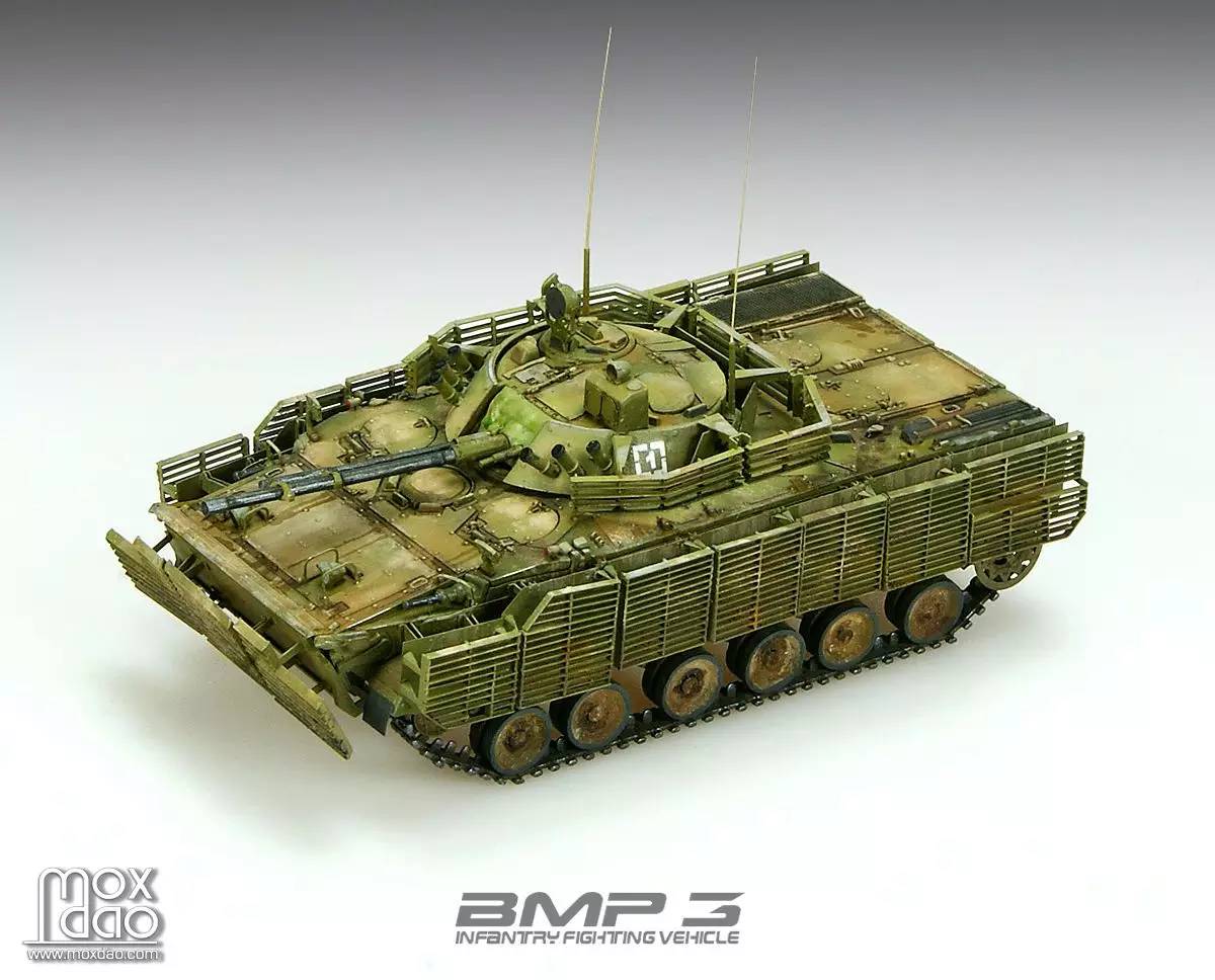 俄罗斯bmp-3栅栏装甲型步兵战车 模型制作心得-搜狐