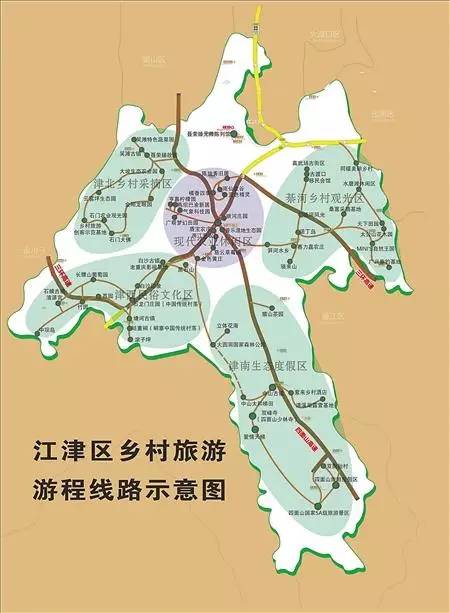 重庆市江津区乡镇地图图片