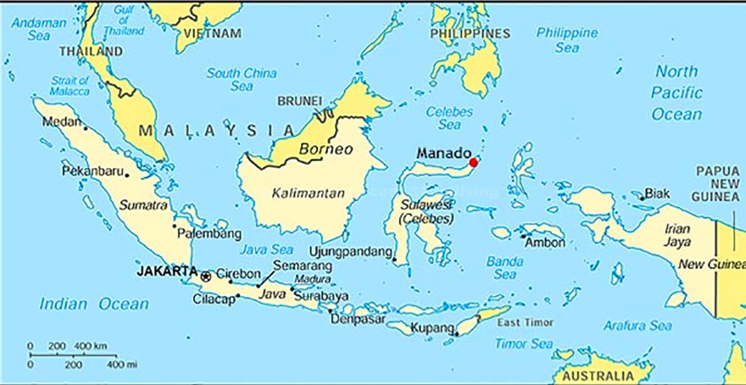 苏拉威西岛位置图片
