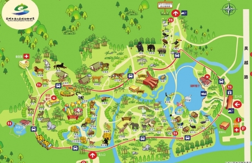 苏州森林世界乐园地图图片