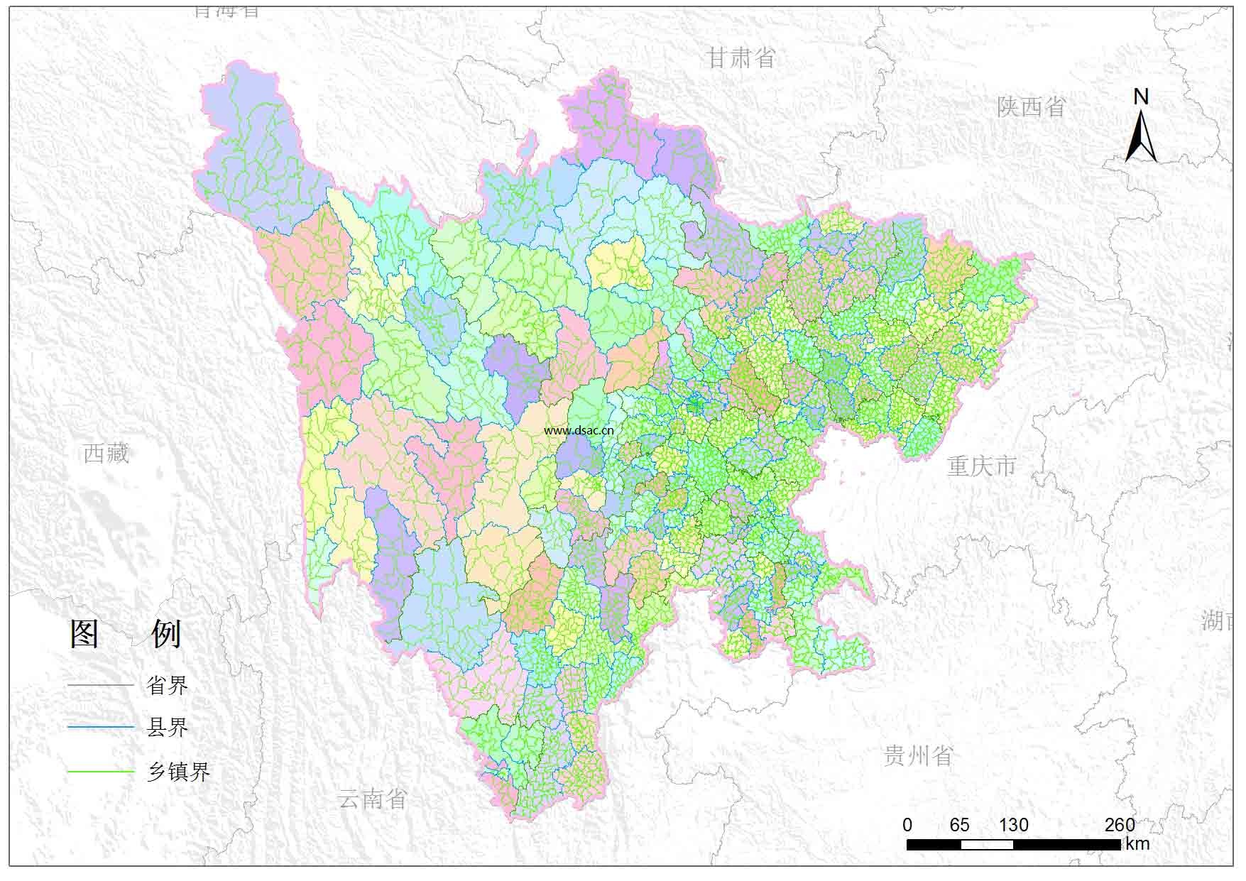 四川省乡镇行政区划精度110万