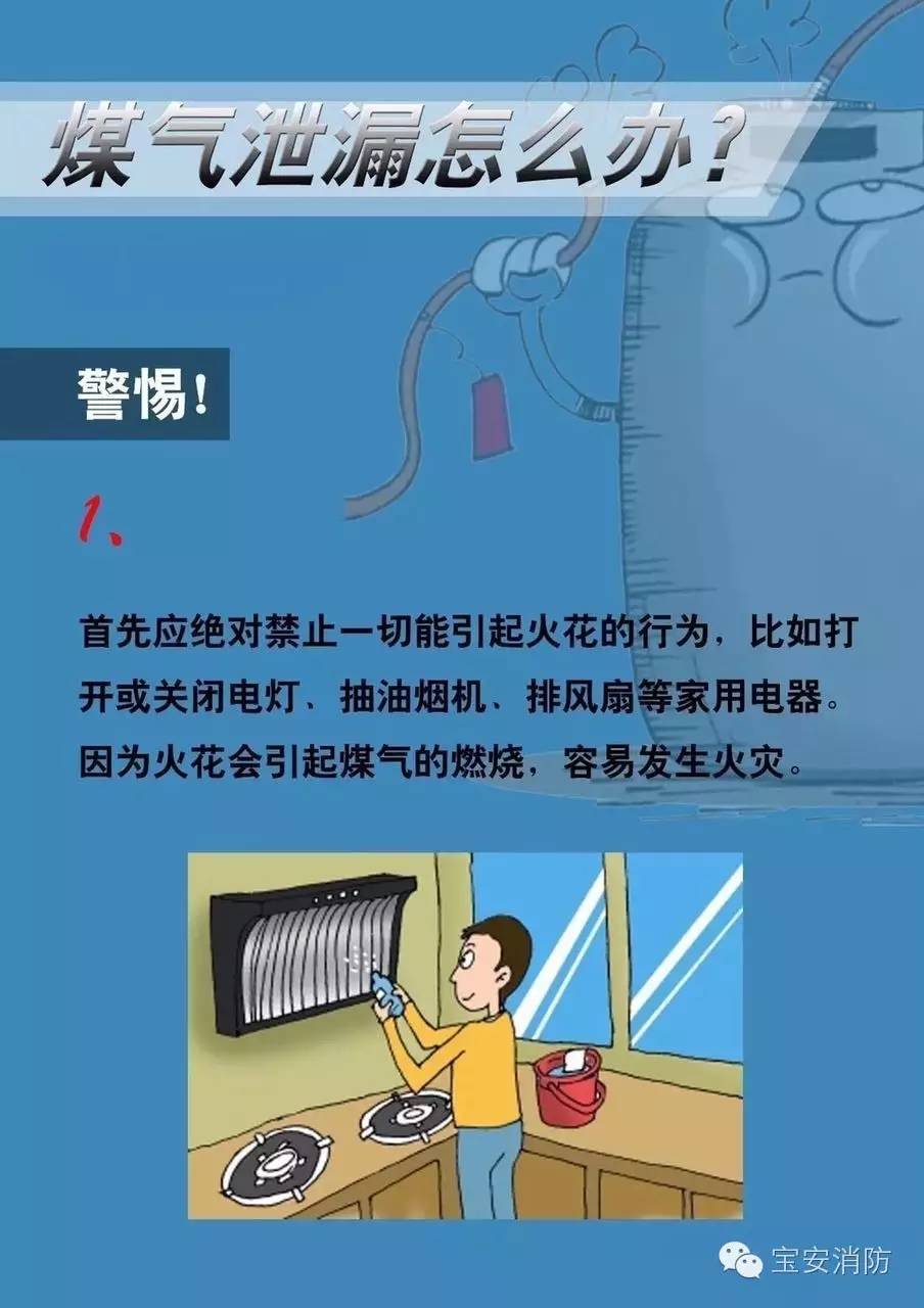 煤气泄漏处理方法图片