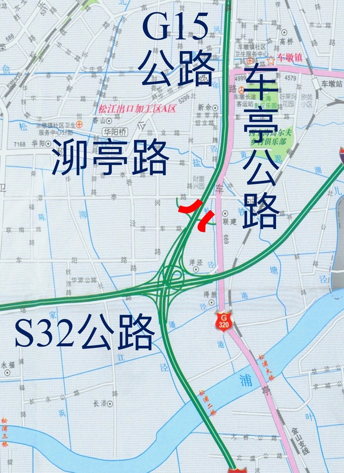 车墩新增g15上海方向匝道9月28日19时通车