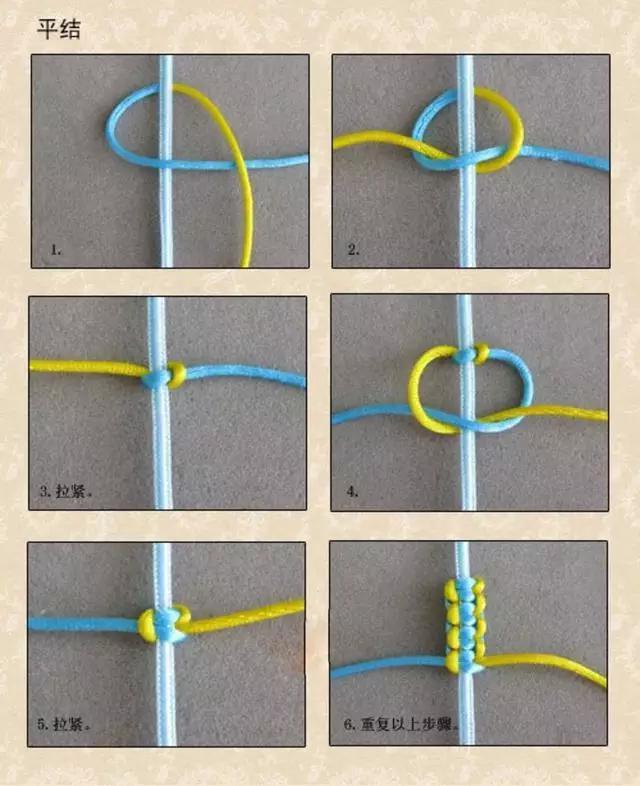手串单线打结方法图片