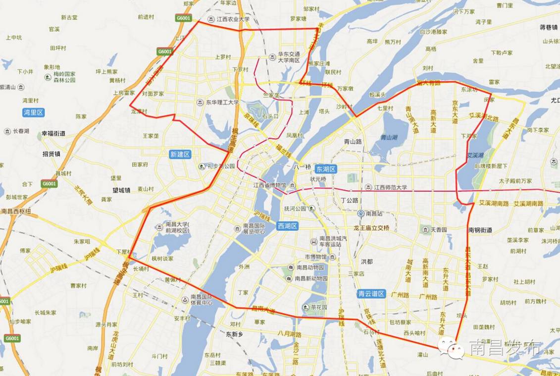 南昌限购区域地图图片