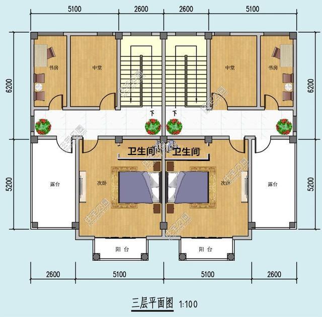 双门面自建房户型图图片