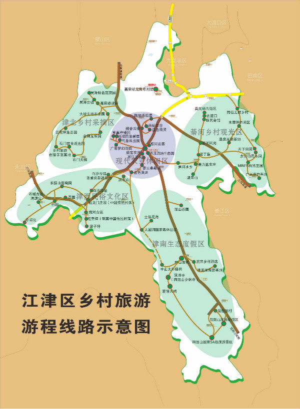 江津地图放大图片