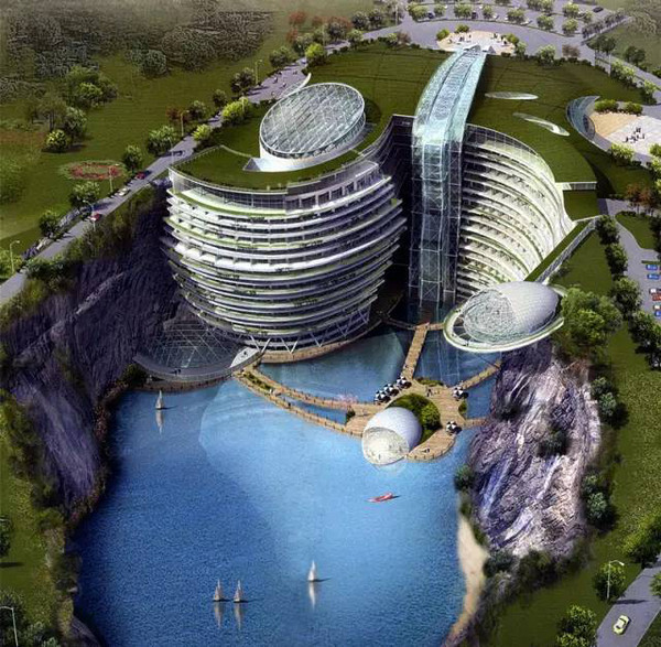 上海深坑变超五星级酒店 预计明年搭建成
