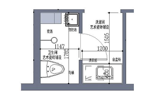 杭州全案装修设计:卫生间干湿分区的布局