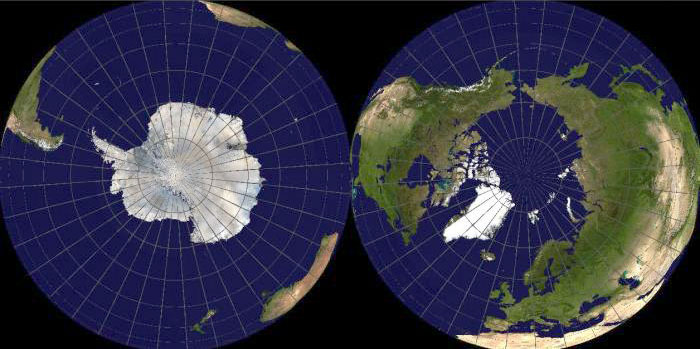 南北极点俯视图图片