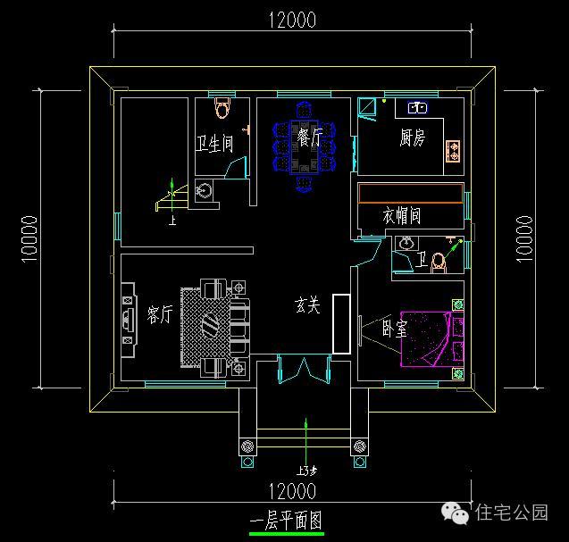 農村蓋房怕限高12x10米現代3層別墅最合適