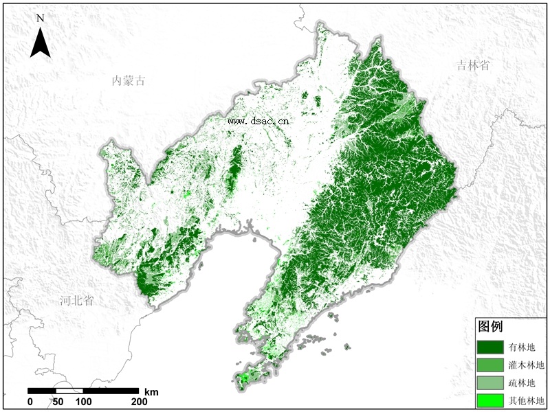 看辽宁省林地资源空间分布 了解经济作物减产原因