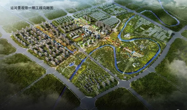 沧州运河景观带规划图图片