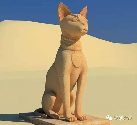 埃及法老墓的守护猫图片