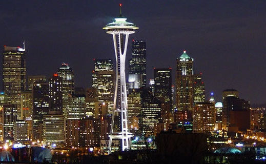 位于西雅图的太空针塔(space needle,seattle)是西雅图的地标之一,在