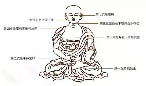 佛教坐姿图解图片