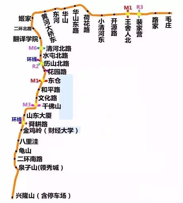 济南m4号地铁线路图图片