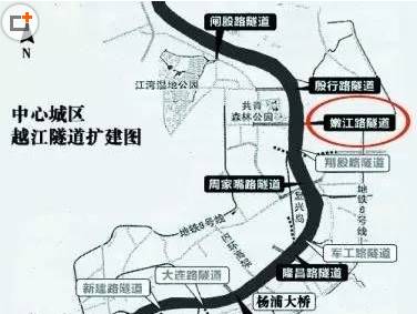 东面还将拟建一条穿越黄浦江隧道嫩江路辟通后,与东面的殷高路无缝