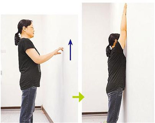肩周炎爬墙的正确姿势图片