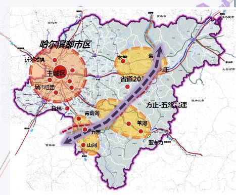 哈肇高速公路地图图片