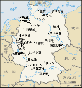 德国图宾根地图图片