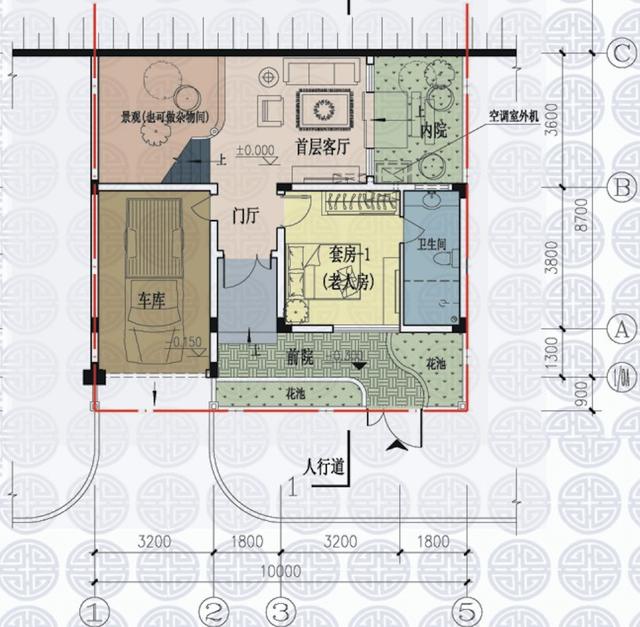 10x87米农村使用户型自建房,可双拼,可独栋