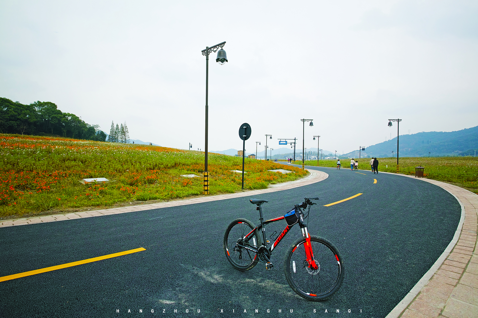 湘江风光带骑行道图片