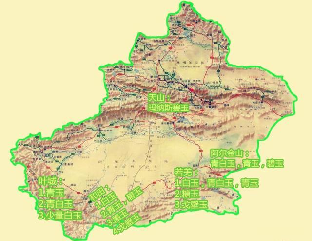 新疆矿产资源分布图图片
