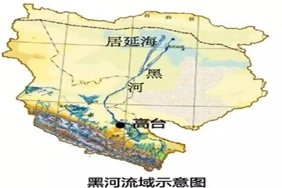 内蒙古大黑河水系图图片
