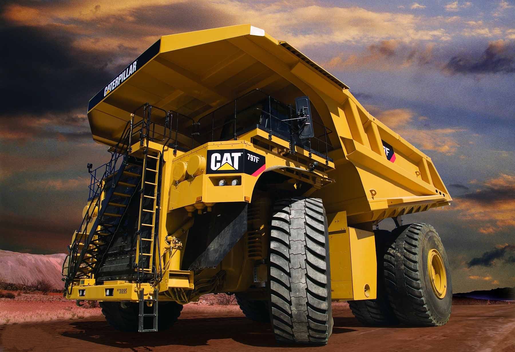 世界上最大的卡车——3,caterpillar 797fde400矿用卡车于2012年11月5