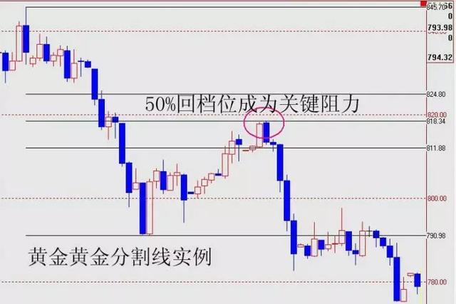 股票黄金分割线图解图片