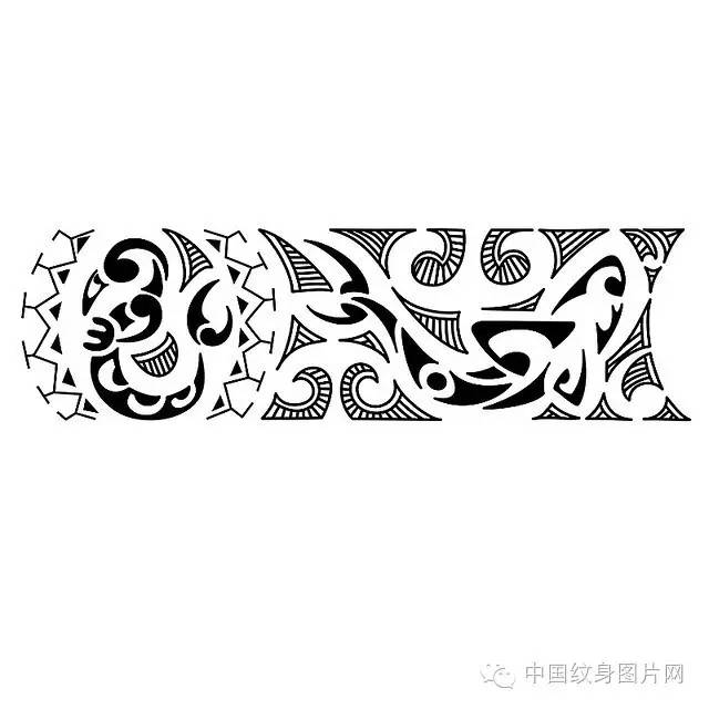 毛利图腾纹身手稿图片