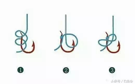 图解六种实用的鱼钩绑法!
