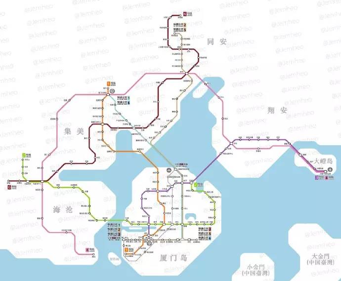 厦门地铁第三期规划图片