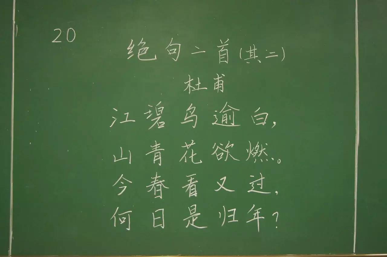 展示丨教学基本功大赛(西南分赛区)中学组之粉笔字