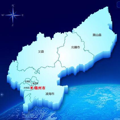 锦州市辖区地图图片