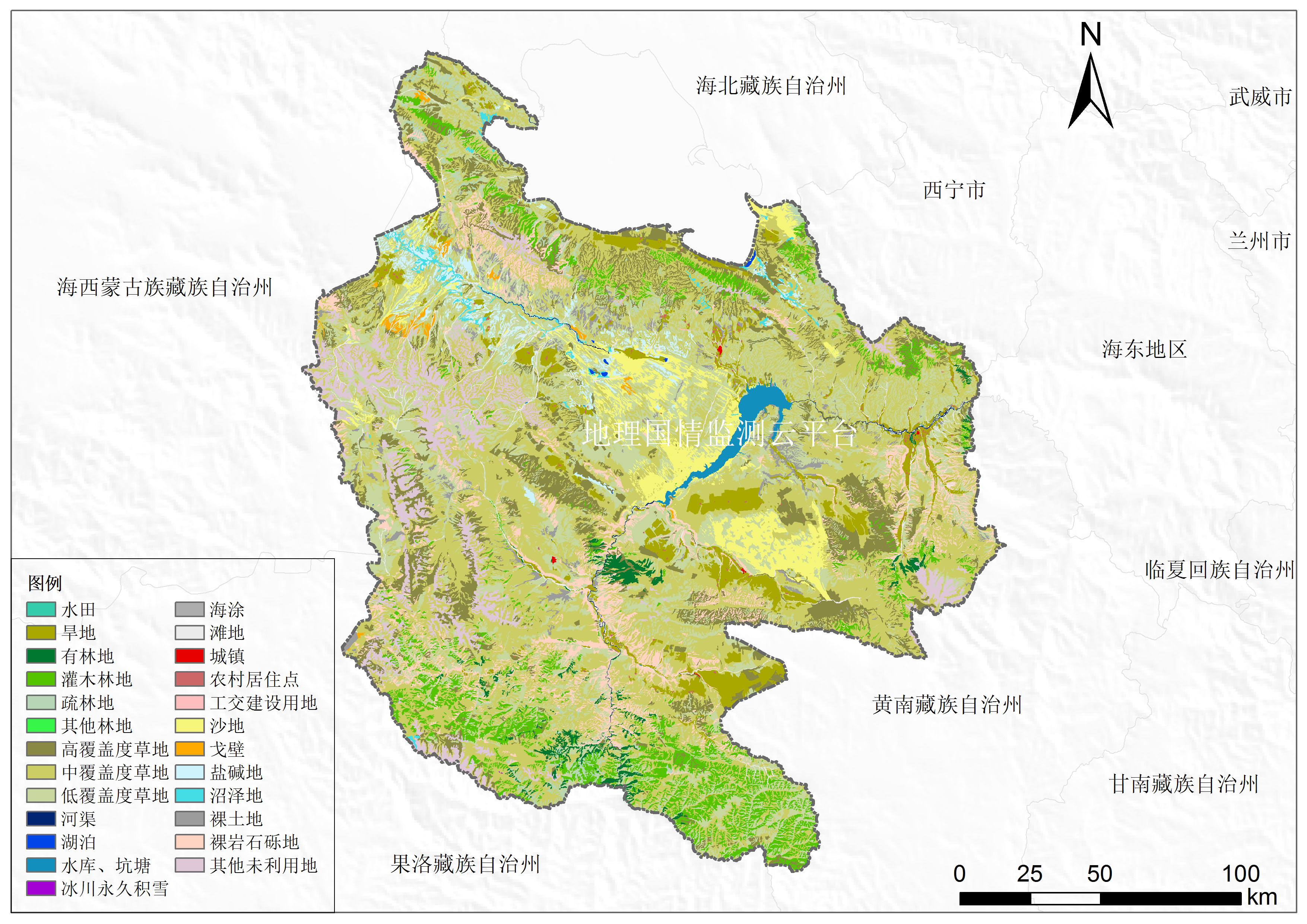 青海山脉地形图全图图片