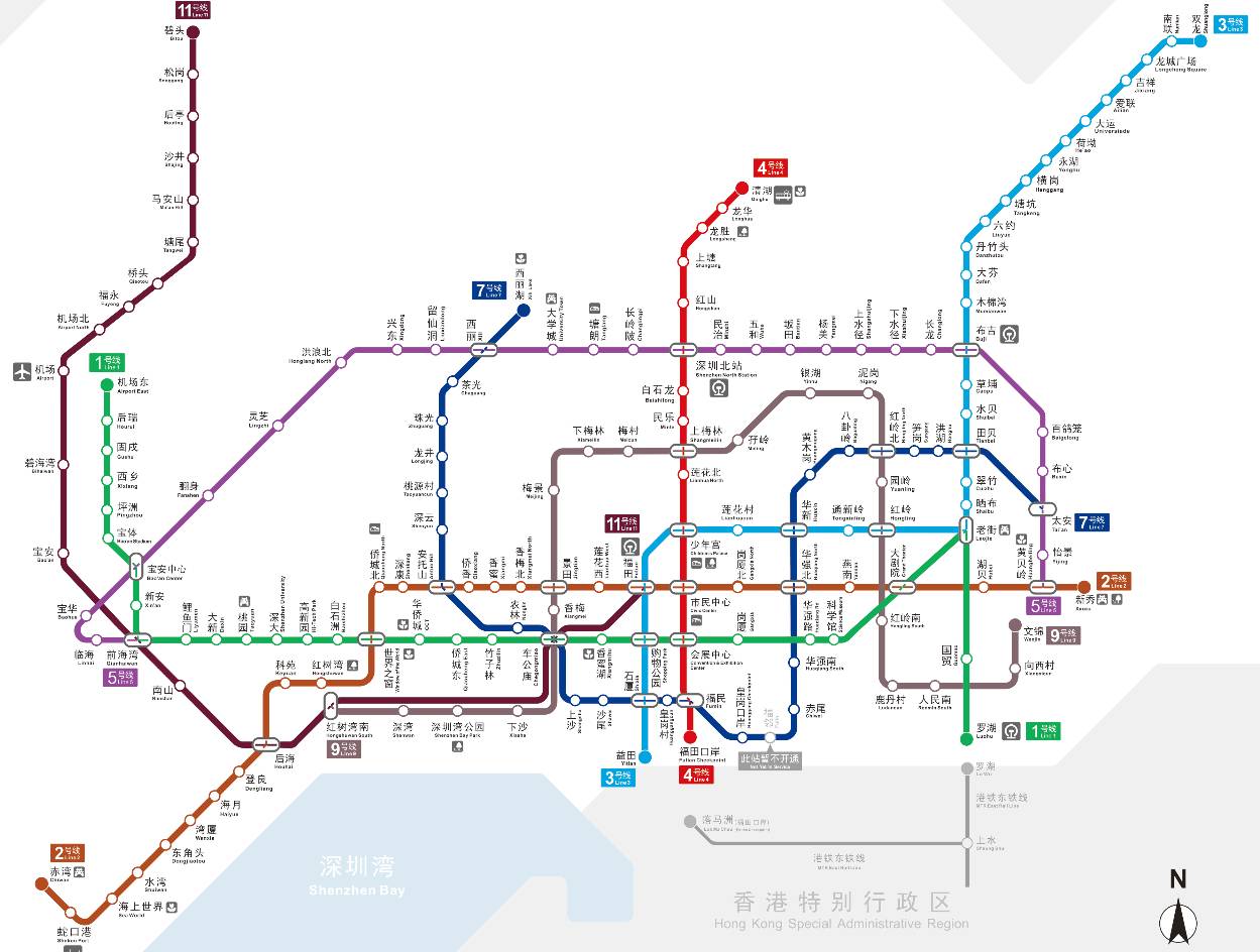 最新地鐵線路圖!深圳18條地鐵線最全信息,有經過你家門口嗎?