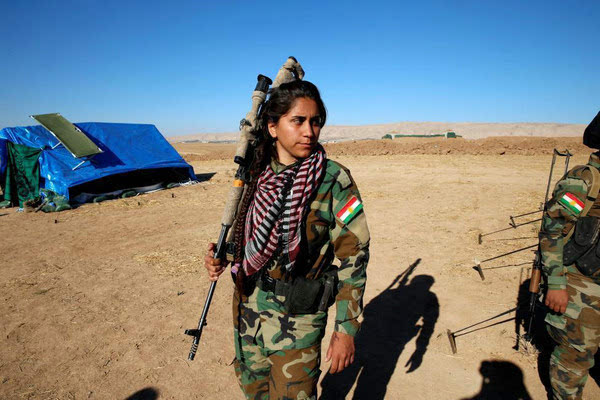 库尔德女狙击手被杀图片