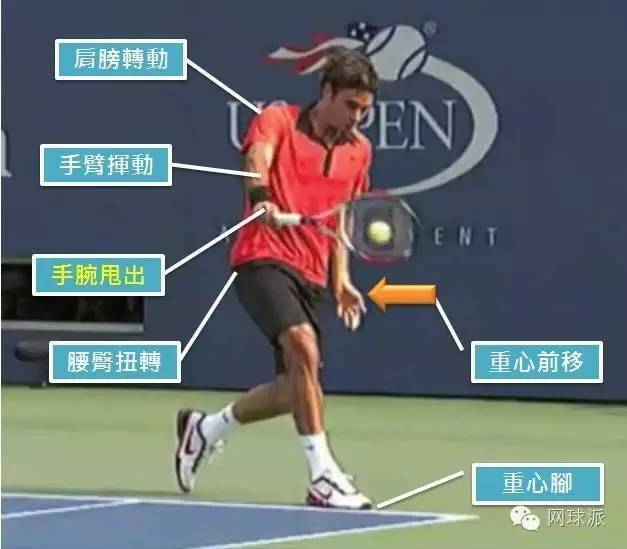 网球反手击球动作图解图片