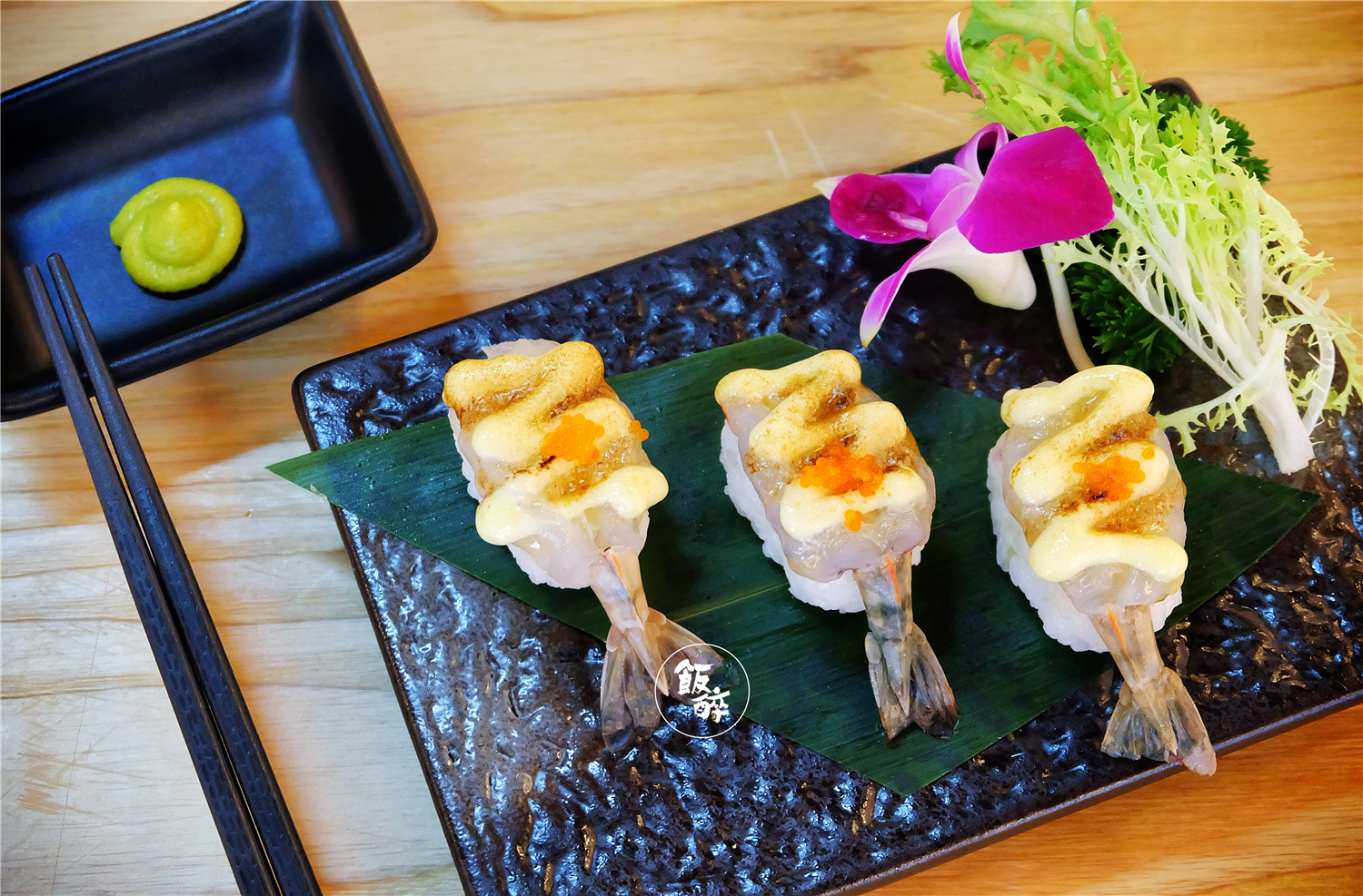 炙烧虎虾寿司图片