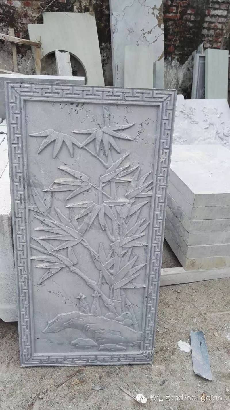 石栏板雕刻图梅兰竹菊图片