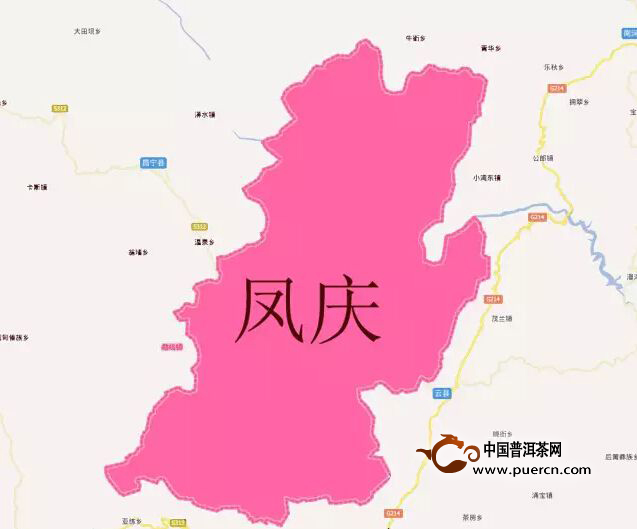 凤庆县详细地图乡镇图片