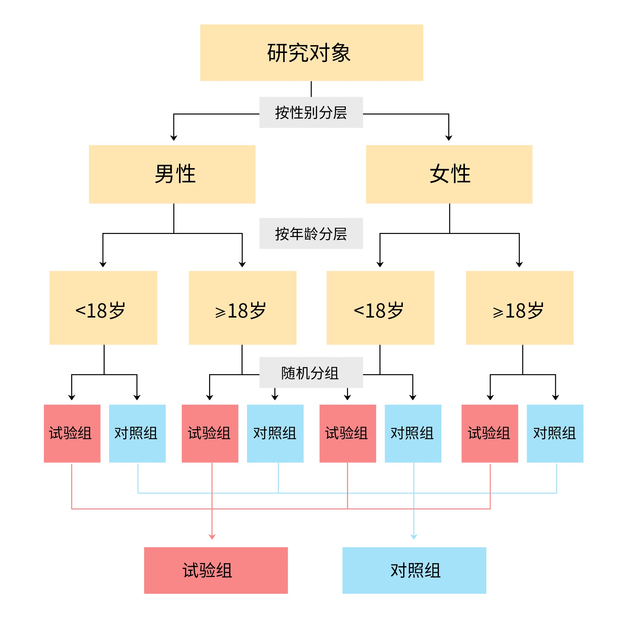 一张示意图马上搞懂分层随机化