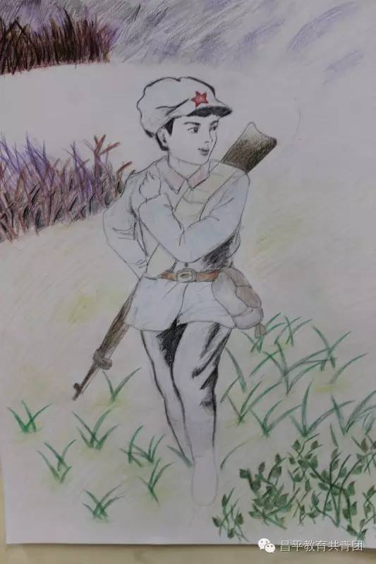 红军绘画事迹图片