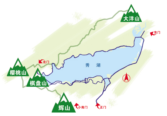 棋盘山旅游景点地图图片